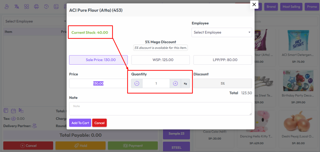 add item modal