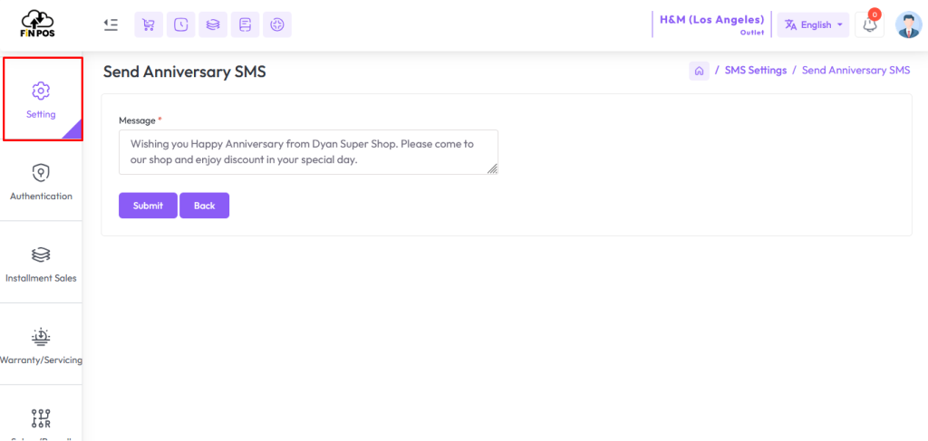 anniversary sms 1