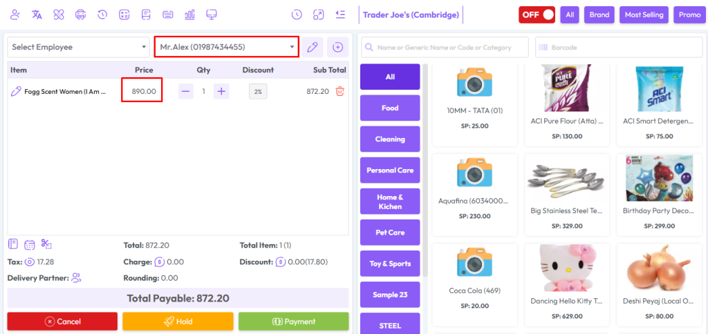 customer price type 6