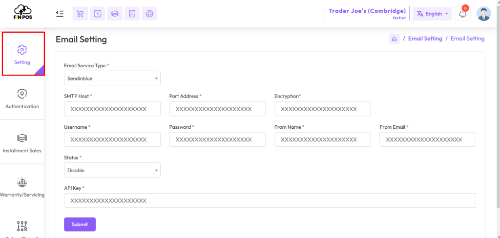 email configuration 1