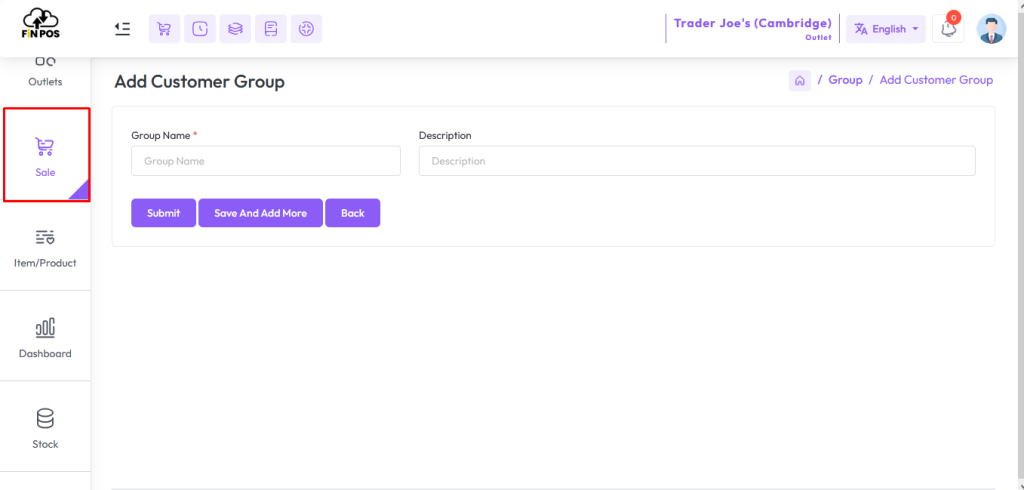 add customer group