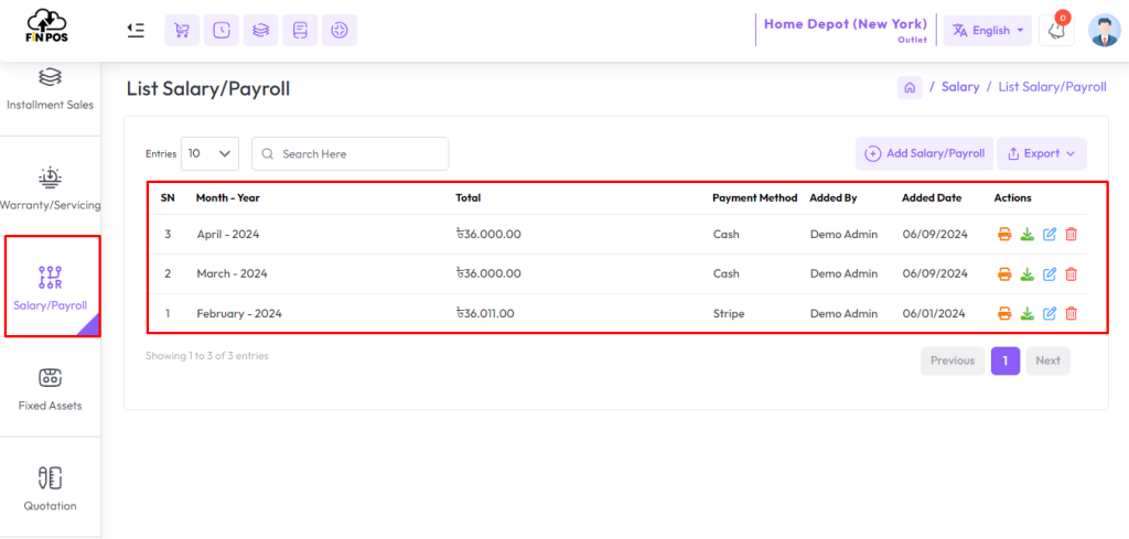 add salary payroll 4