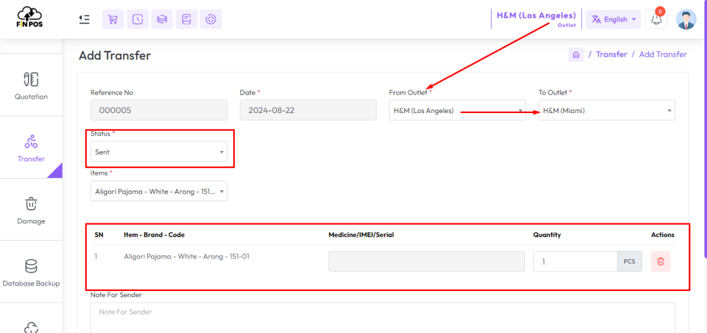 variation transfer summary
